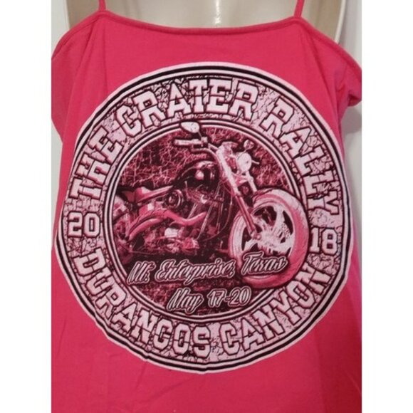 Rally In the Crater Tank Top Shirt Womens XXL Durango 2018 Pink - Picture 1 of 5